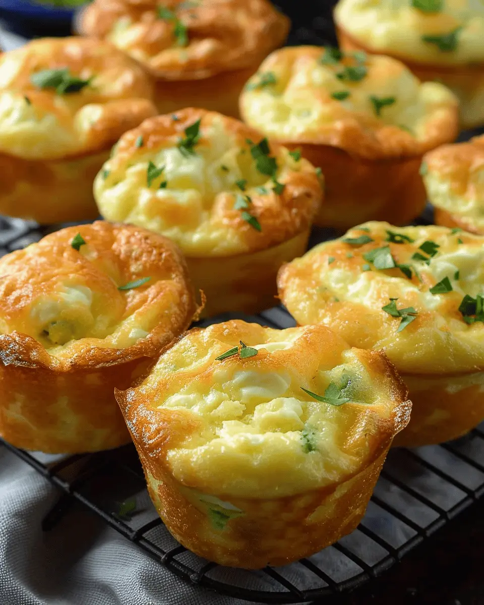 Fluffy Cottage Cheese Egg Muffins with Turkey Bacon Delight