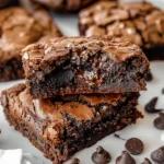 Fudgy Chewy Browkies (Brookies)
