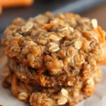 Healthy Carrot Cake Oatmeal Cookies