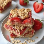 Healthy Oatmeal Strawberry Bars