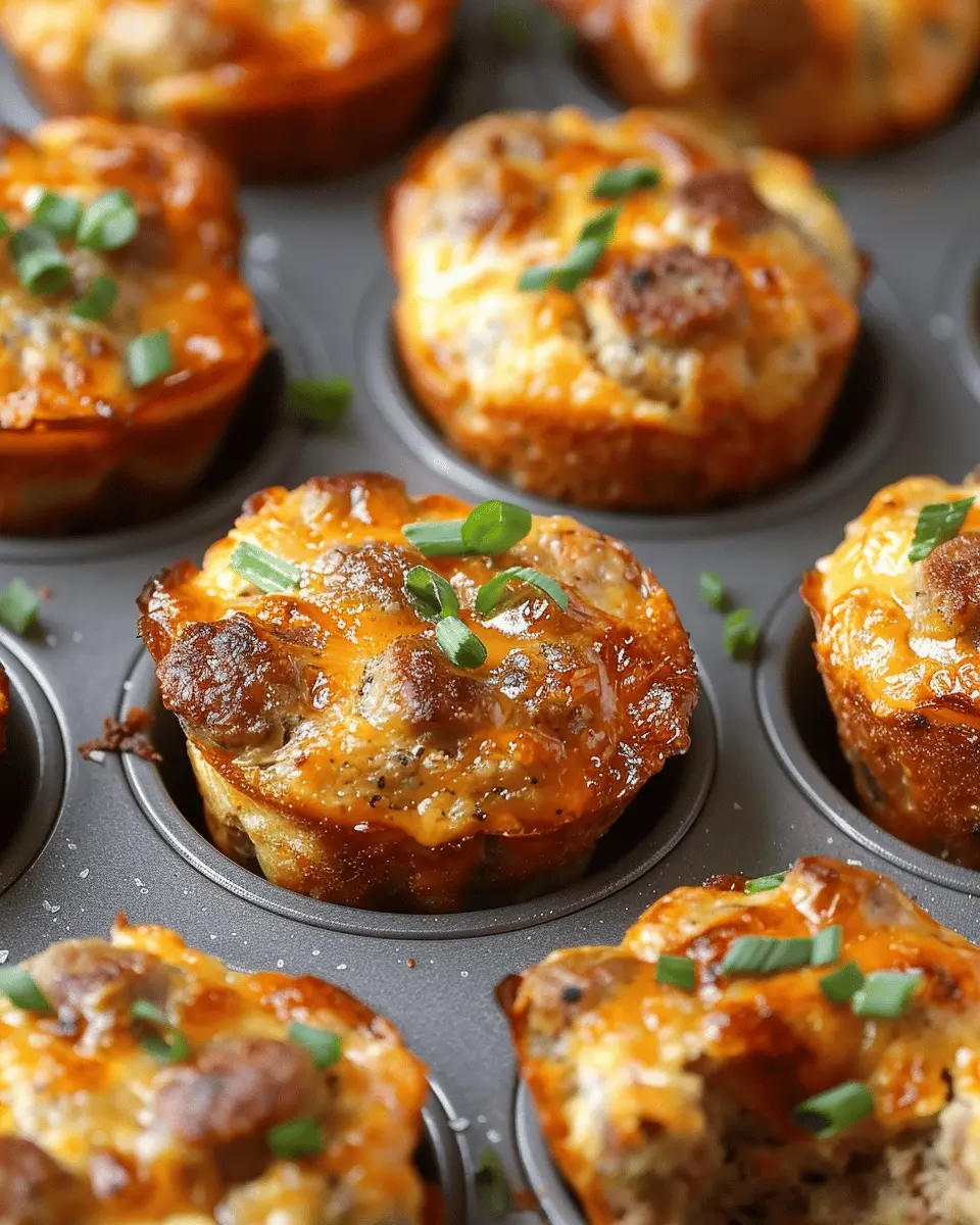 High-Protein Pancake Sausage Mini Muffins with Turkey Bacon Delight