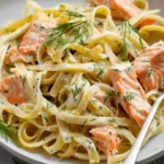 Lemon Dill Salmon Pasta