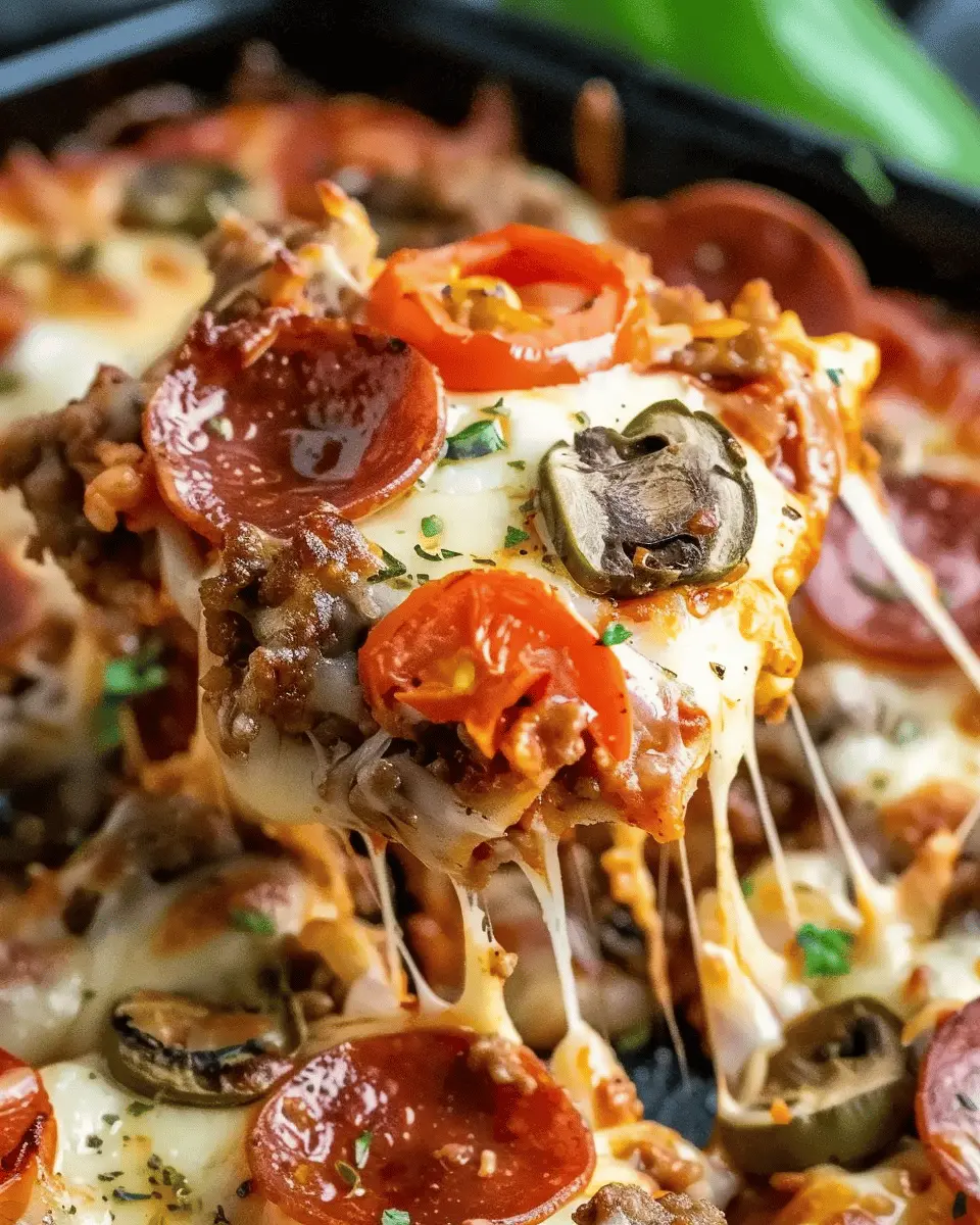 Low Carb Pizza Casserole: Easy Comfort Food with Turkey Bacon