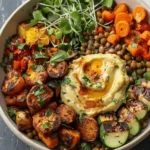 Roasted Veggie Lentil Bowl