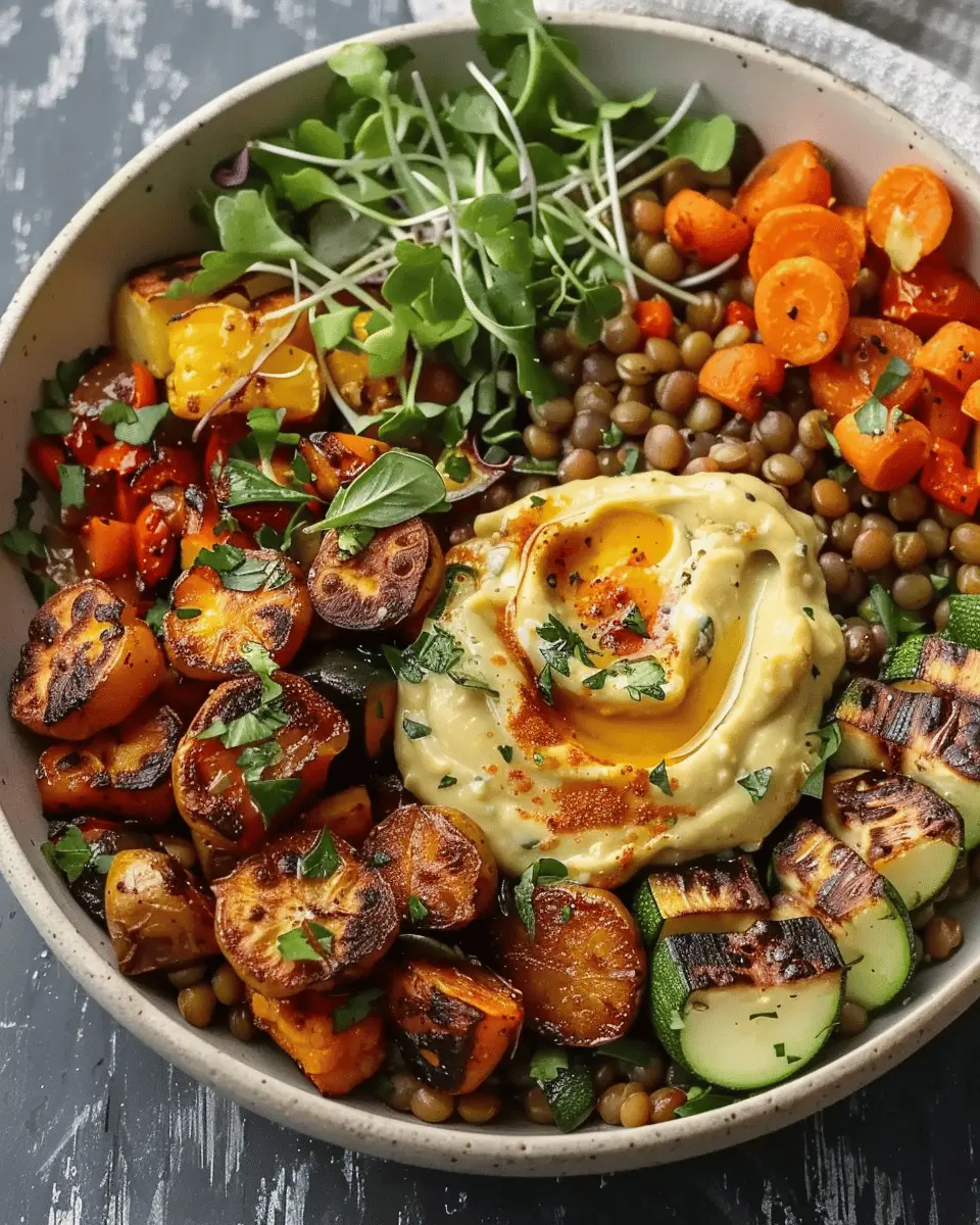 Roasted Veggie Lentil Bowl: Easy Comfort Food You’ll Love