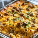 Sausage Hash Brown Breakfast Casserole