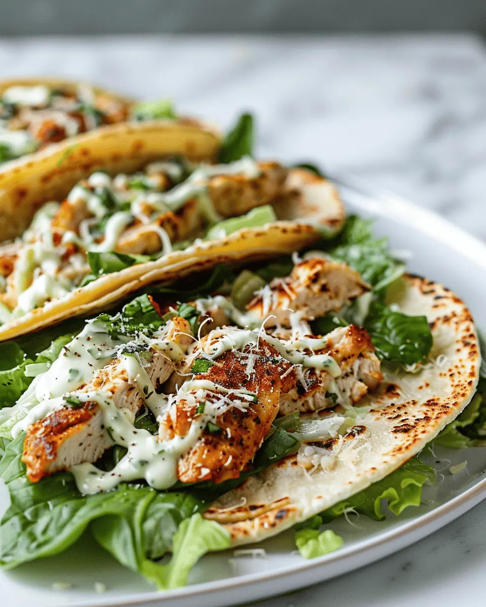 Smash Chicken Caesar Tacos: Easy and Indulgent Comfort Food
