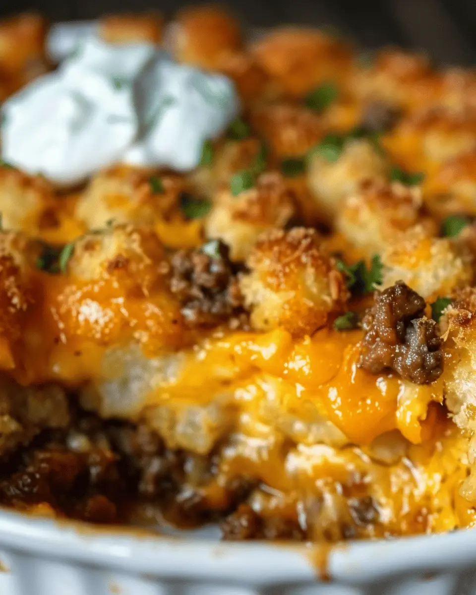Tater Tot Casserole with Ground Beef: Easy Comfort Food Delight