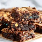 Monster Cookie Fudgy Brownies