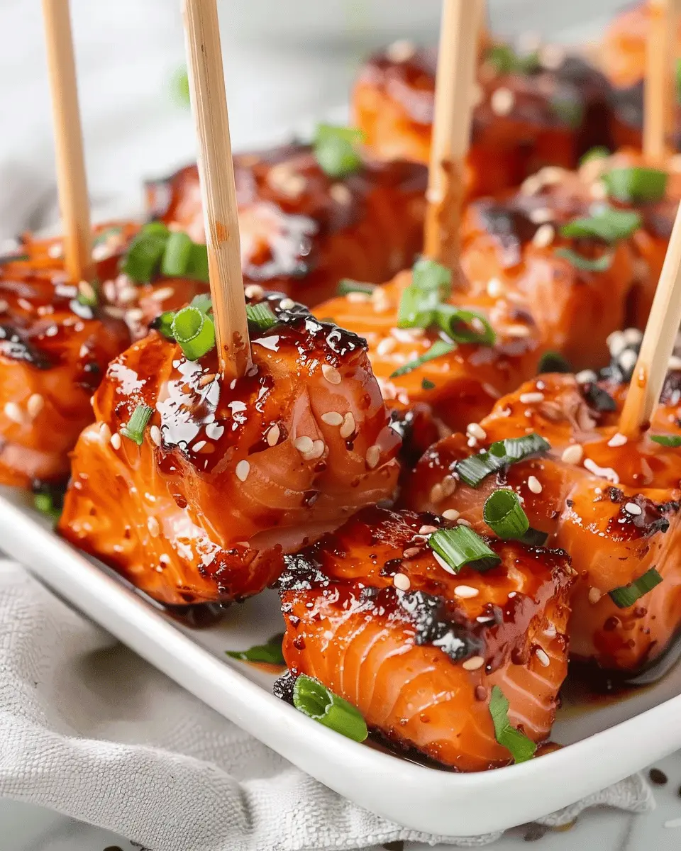 Honey Garlic Salmon Bites: Juicy Delights for Easy Entertaining
