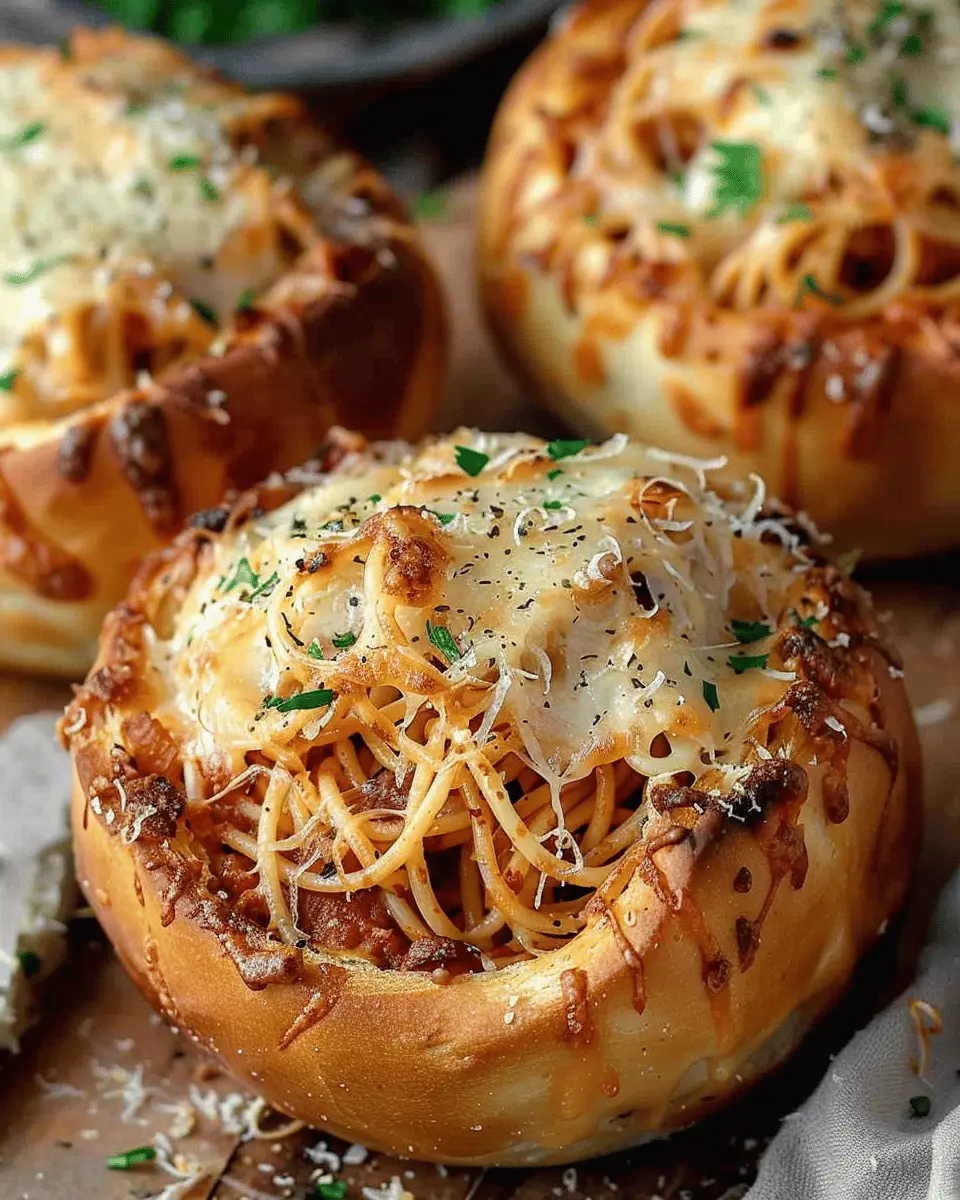 Spaghetti Garlic Bread Bowls: A Cozy Indulgent Meal Idea