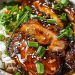 Caramelised Soy Chicken in Garlic Ginger Broth with Rice