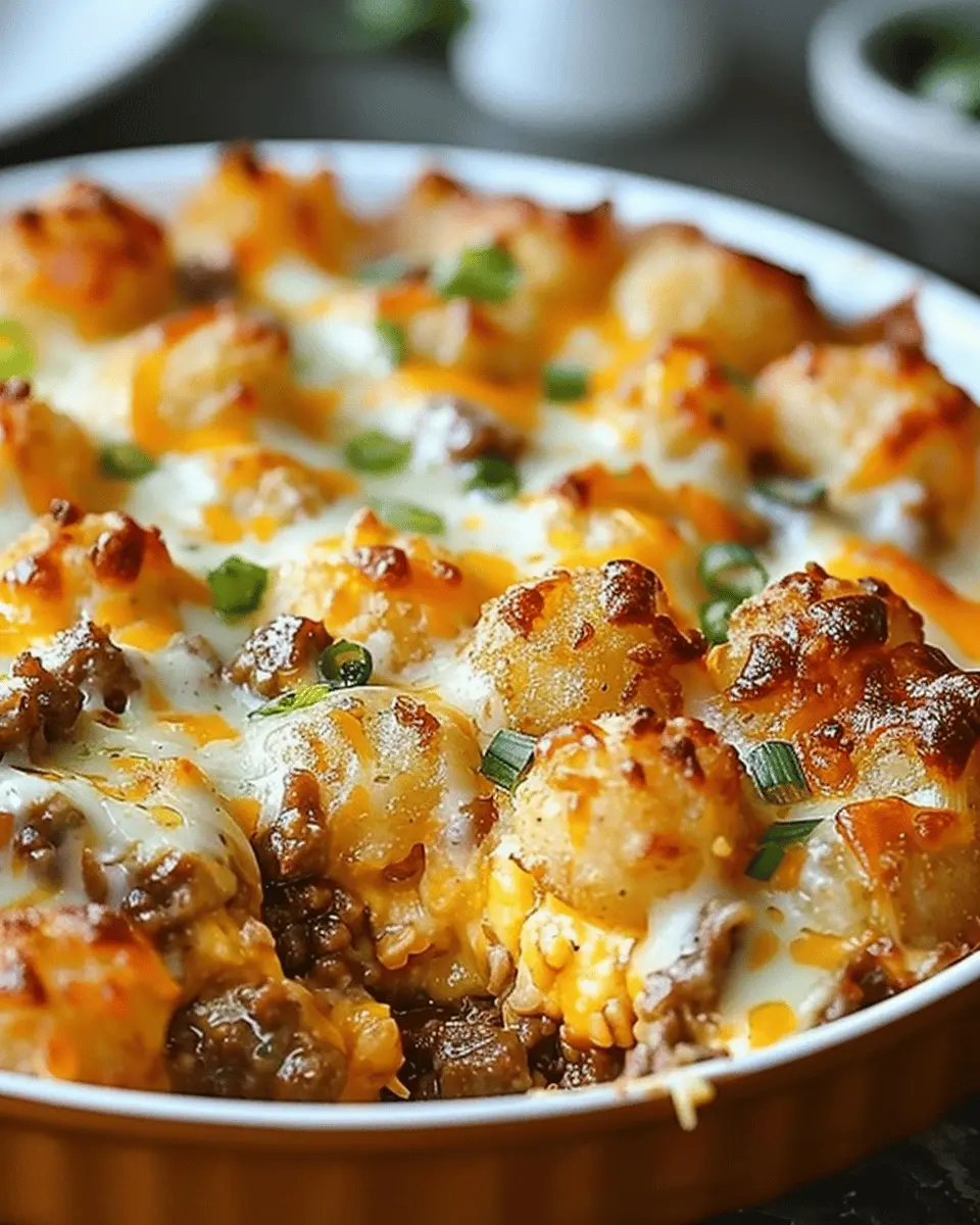 Tater Tot Casserole: Easy Comfort Food with Ground Beef Delight