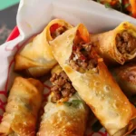 Cheeseburger Egg Rolls