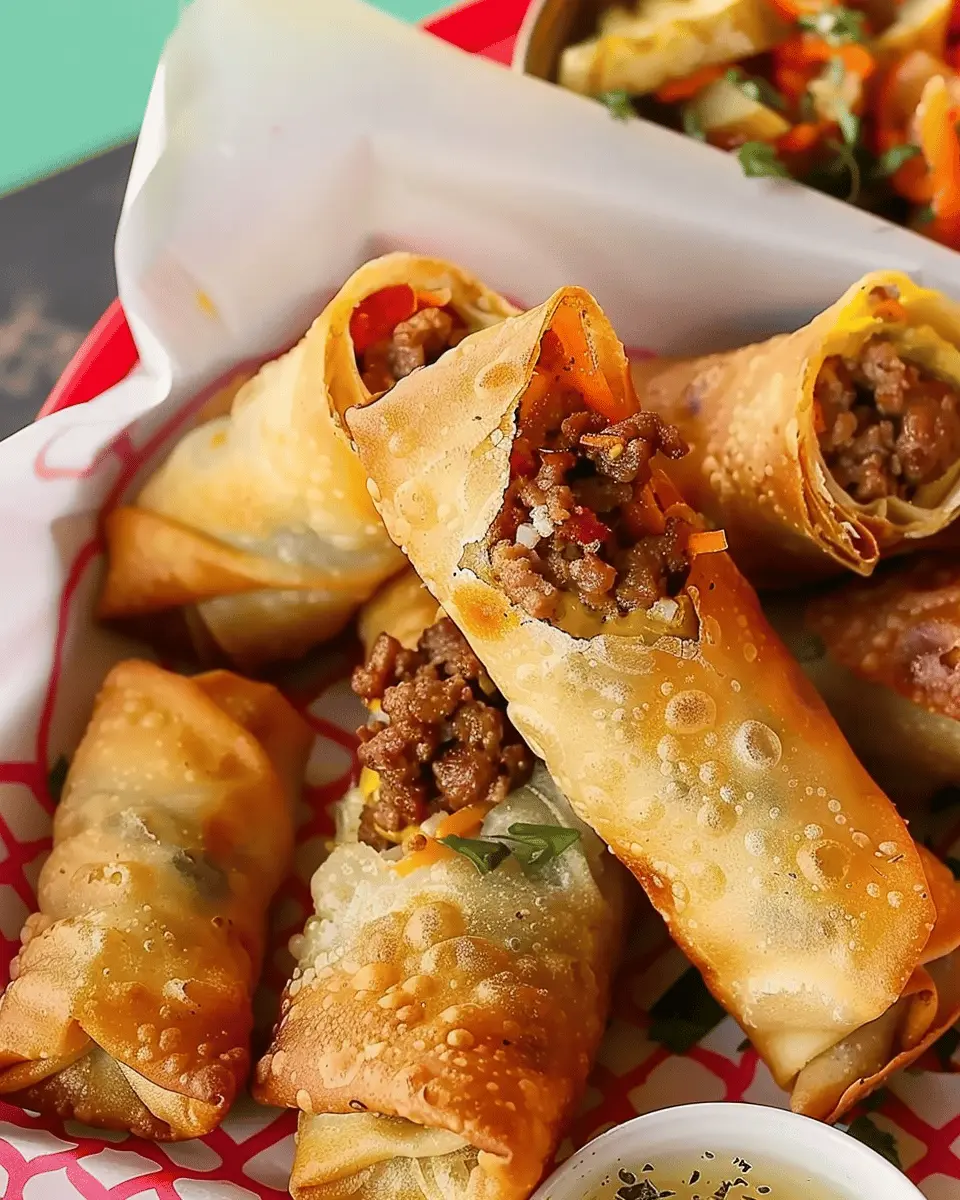 Cheeseburger Egg Rolls: Easy, Juicy Bites for Burger Lovers