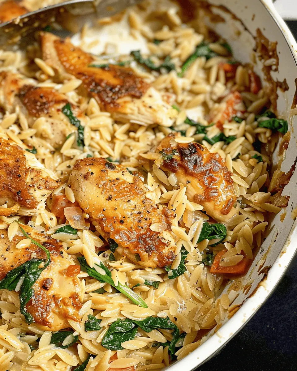 Monterey Chicken One-Pan Orzo: Easy Comfort Food Delight
