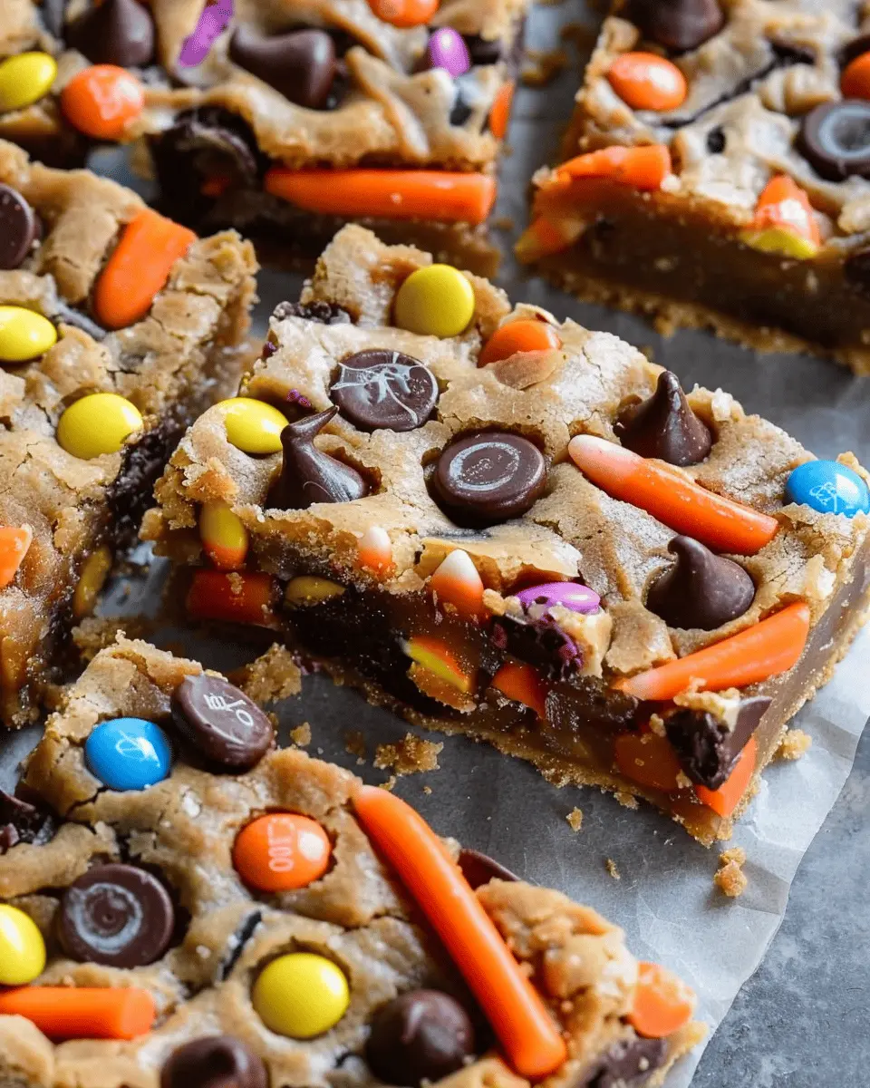 Halloween Candy Cookie Bars: Indulgent Treats to Savor Homemade Delights