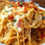 Spicy Southern Cheesy Chicken Spaghetti Casserole
