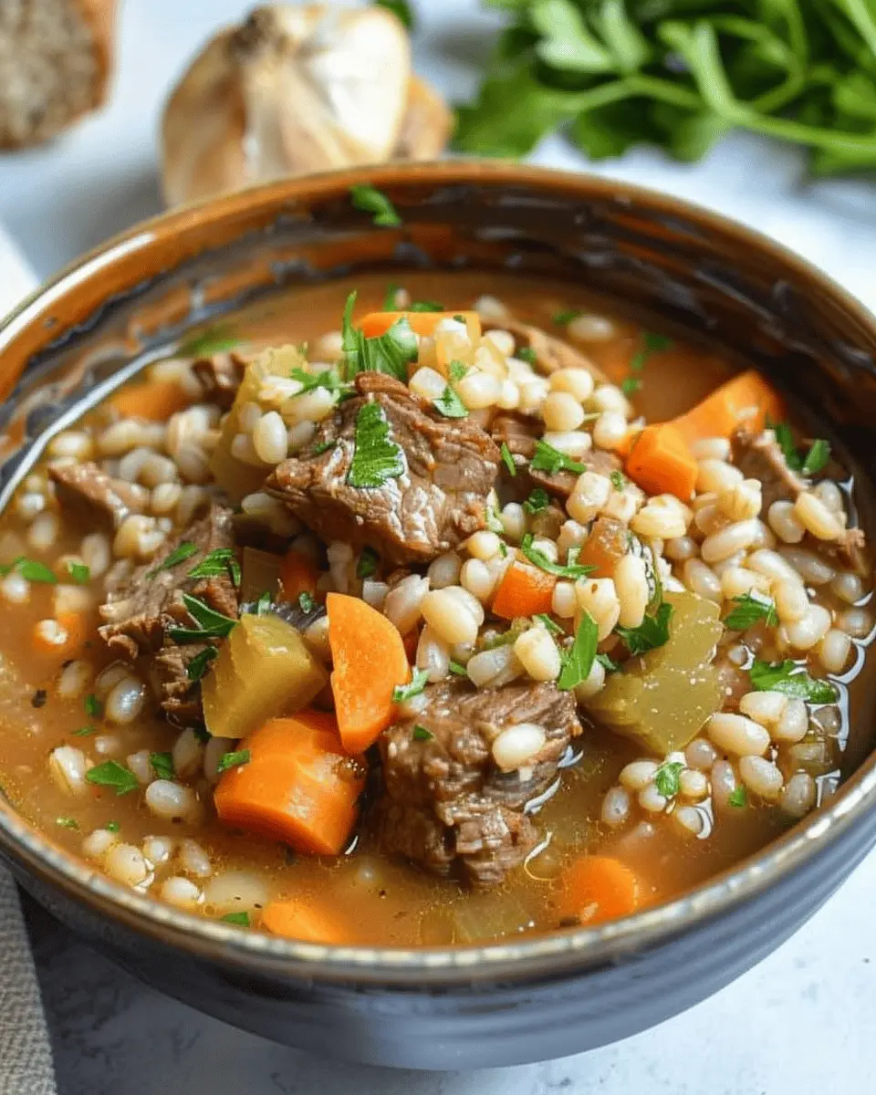 Beef Barley Soup: A Hearty Comforting Bowl for Cozy Nights