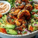 Grilled Shrimp Bowl with Avocado