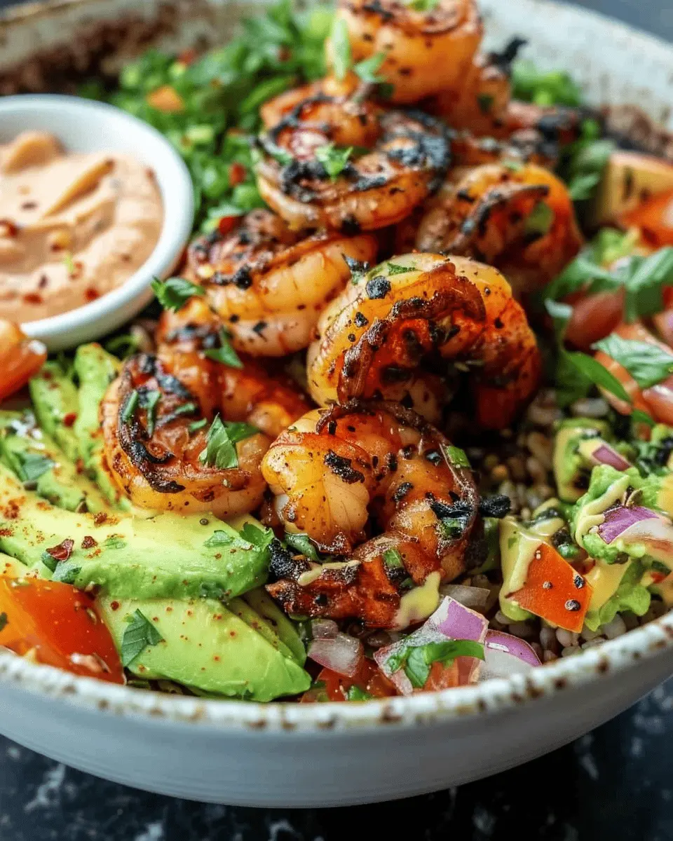 Grilled Shrimp Bowl with Avocado: A Fresh and Easy Delight