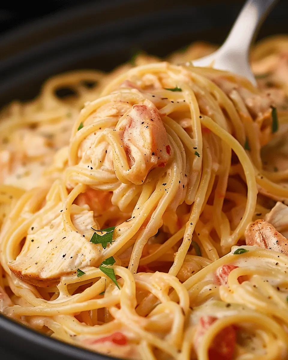 Crock Pot Cheesy Chicken Spaghetti Recipe for Comforting Flavor