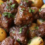 Garlic Butter Beef Bites with Potatoes