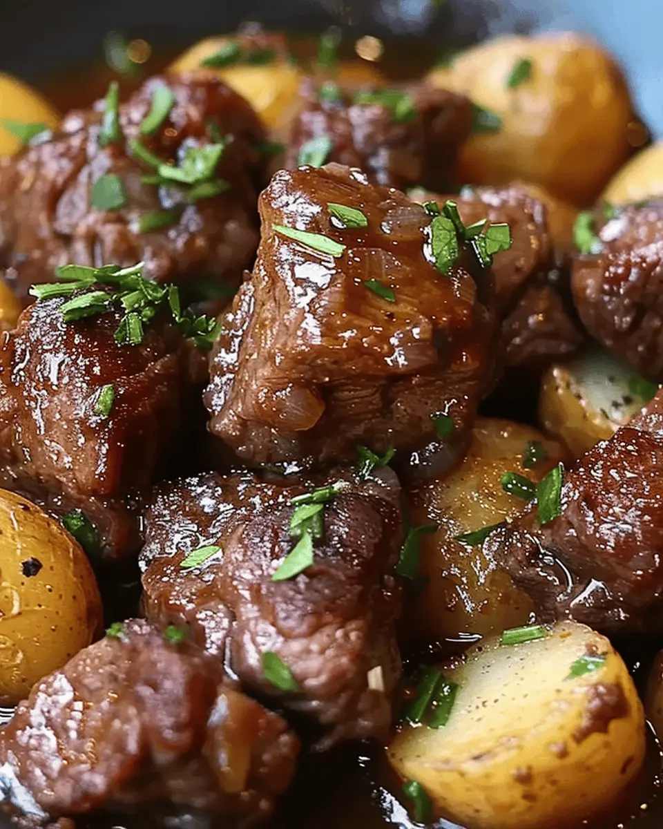 Garlic Butter Beef Bites: Easy, Delicious Comfort with Potatoes