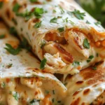 Cheesy Chicken Garlic Wraps