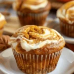 Pumpkin Cream Cheese Swirl Muffins