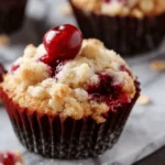 Cherry Cobbler Muffins