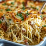 Creamy Southern Spaghetti Bake