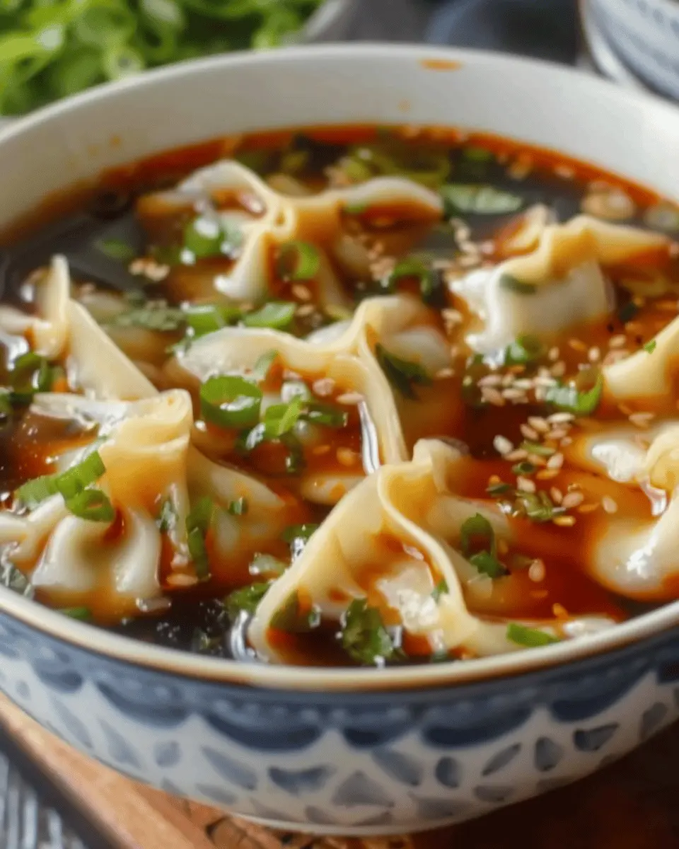 Potsticker Soup: Easy Comfort Food with Turkey Bacon and Chicken Ham