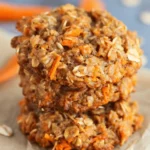 Healthy Carrot Cake Oatmeal Cookies