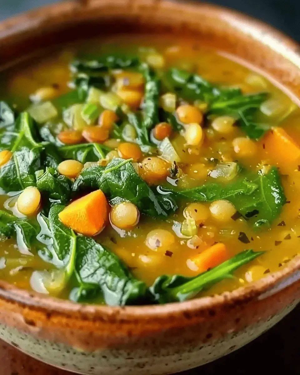 Spinach, Lentil, and Butter Bean Soup: A Comforting Delight