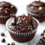 Vegan Double Chocolate Muffins
