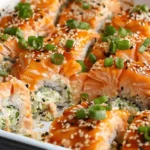 Salmon Sushi Bake