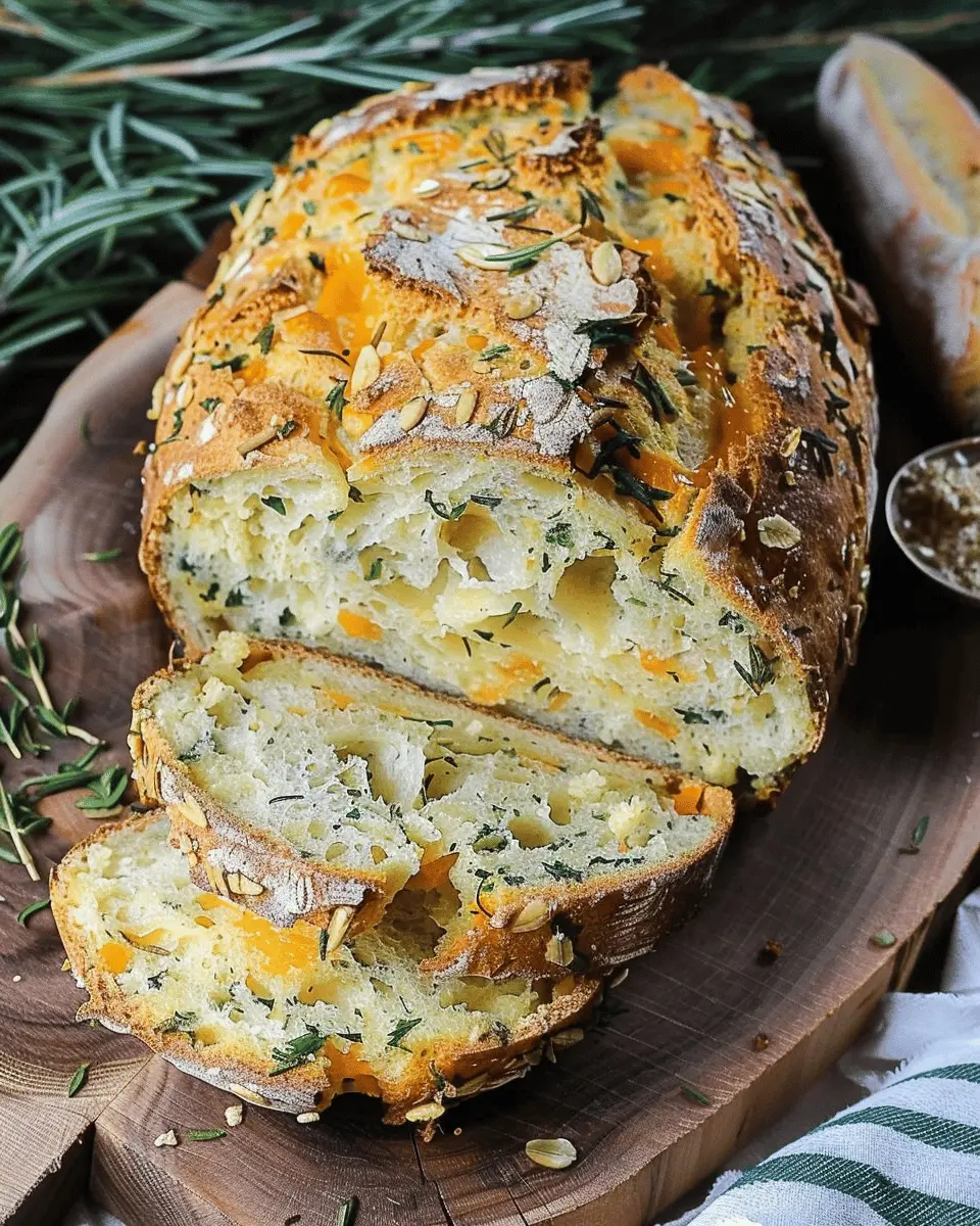 Cheddar and Herb Soda Bread: Easy Homemade Delight for All