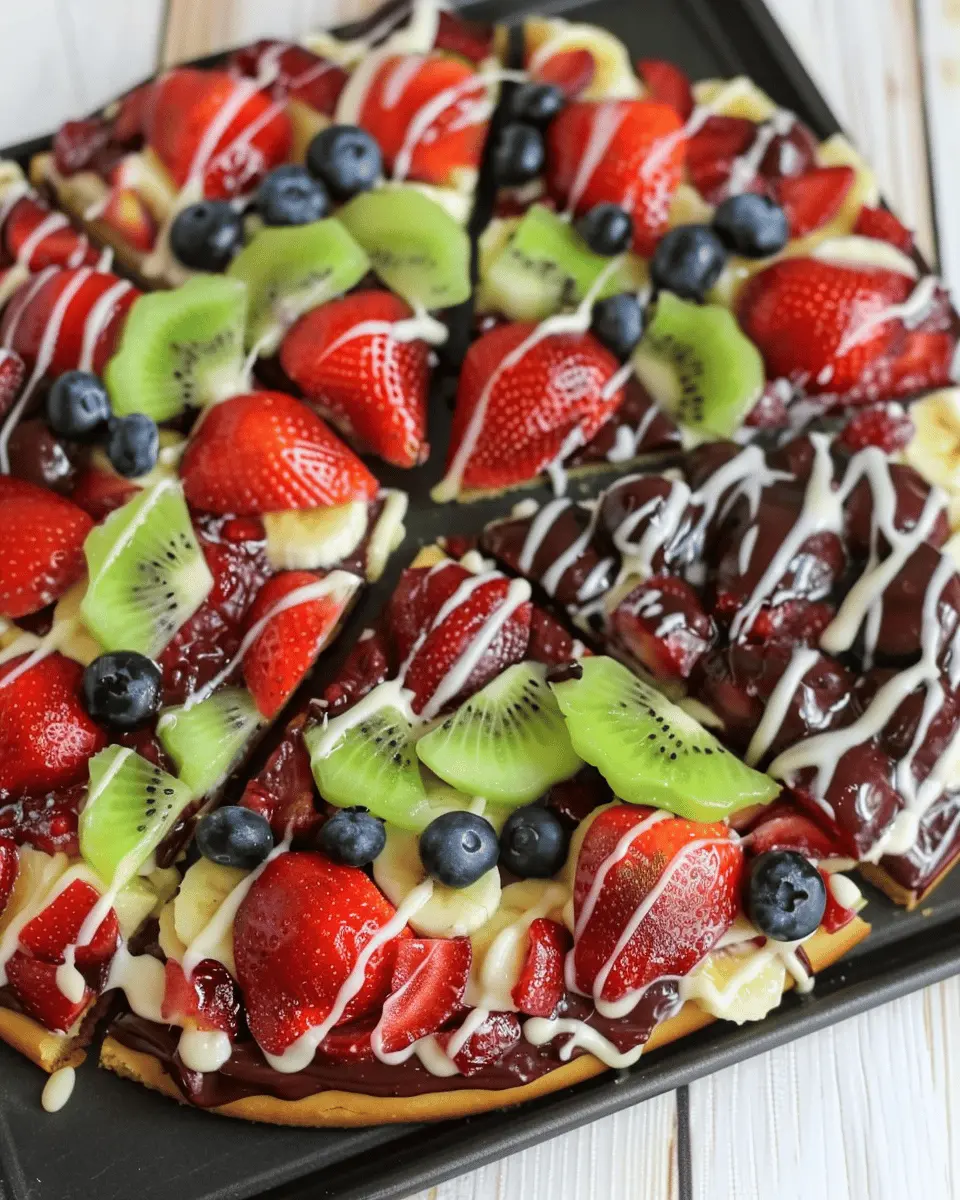 Fruit Pizza Strawberry & Chocolate: An Indulgent Twist on a Classic