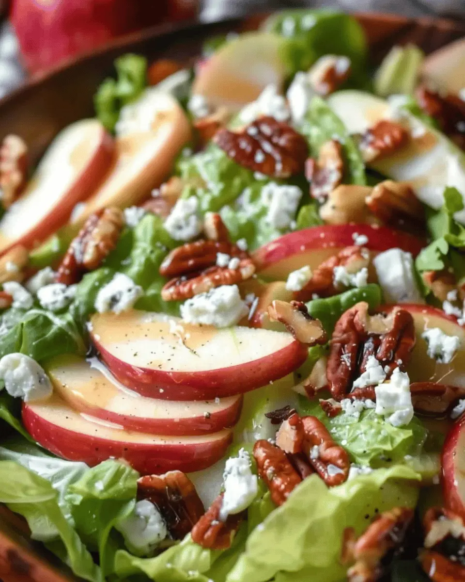 Autumn Harvest Honeycrisp Apple and Feta Salad with Turkey Bacon Delight