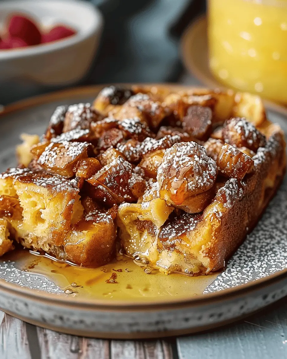 French Toast Casserole: The Best Indulgent Twist with Turkey Bacon