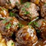 Tasty Slow Cooker Salisbury Steak Meatballs Recipe