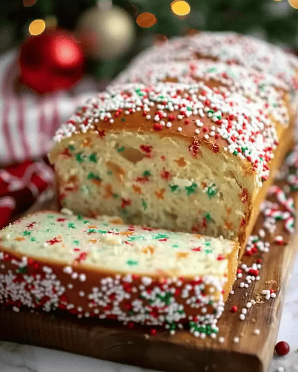 Christmas Sprinkle Buttermilk Bread: The Best Festive Treat