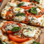 Quick Caprese Naan Pizza