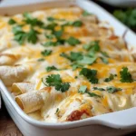 Creamy White Chicken Enchiladas