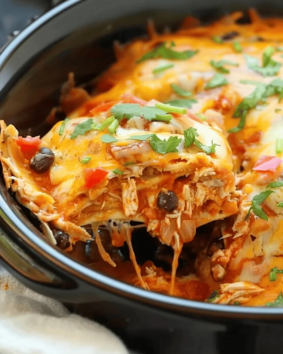 Slow Cooker Chicken Enchilada Casserole: Easy Family Comfort Food