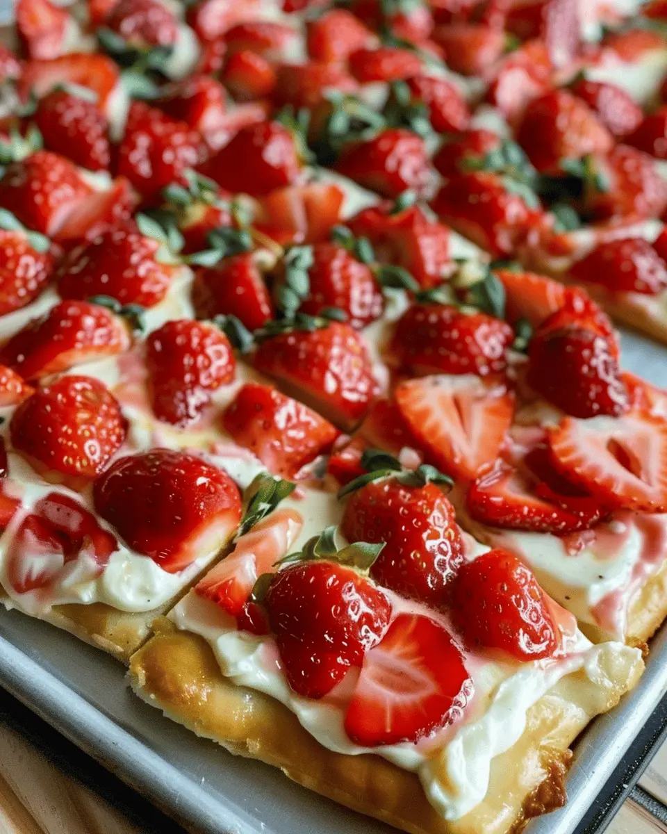 Strawberry Pizza: The Easy, Juicy Twist on Homemade Delights