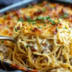 Creamy Southern Spaghetti Bake