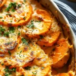 Chipotle Gouda Scalloped Sweet Potatoes