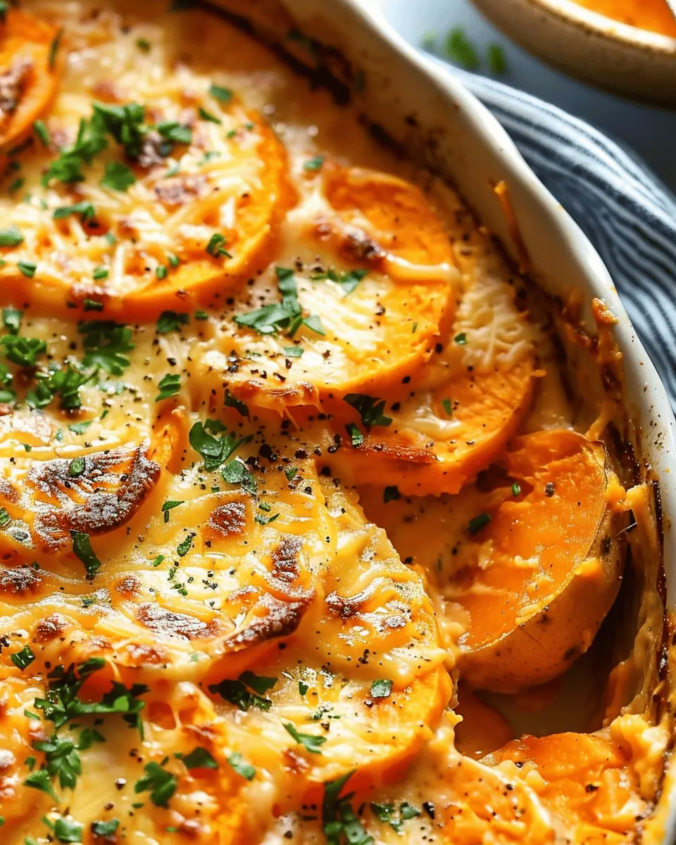 Chipotle Gouda Scalloped Sweet Potatoes: Indulgent Comfort Food